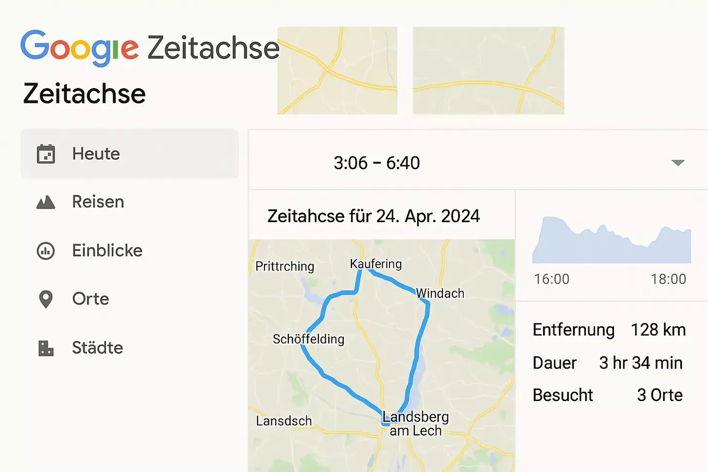 Google Maps Timeline