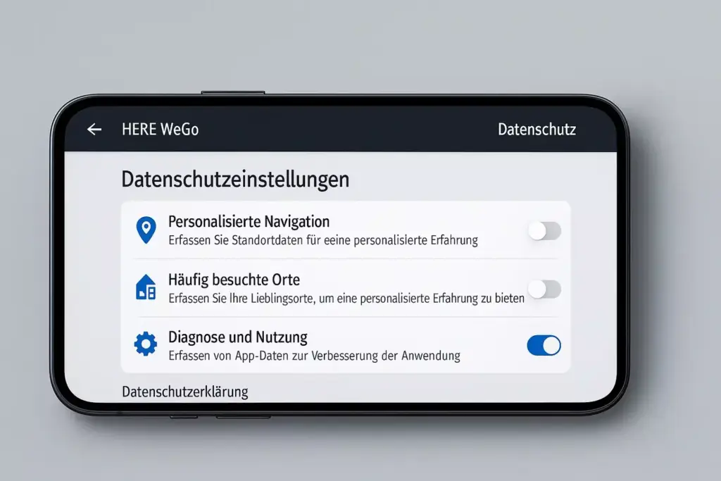 HERE WeGo Offline Europa Datenschutz