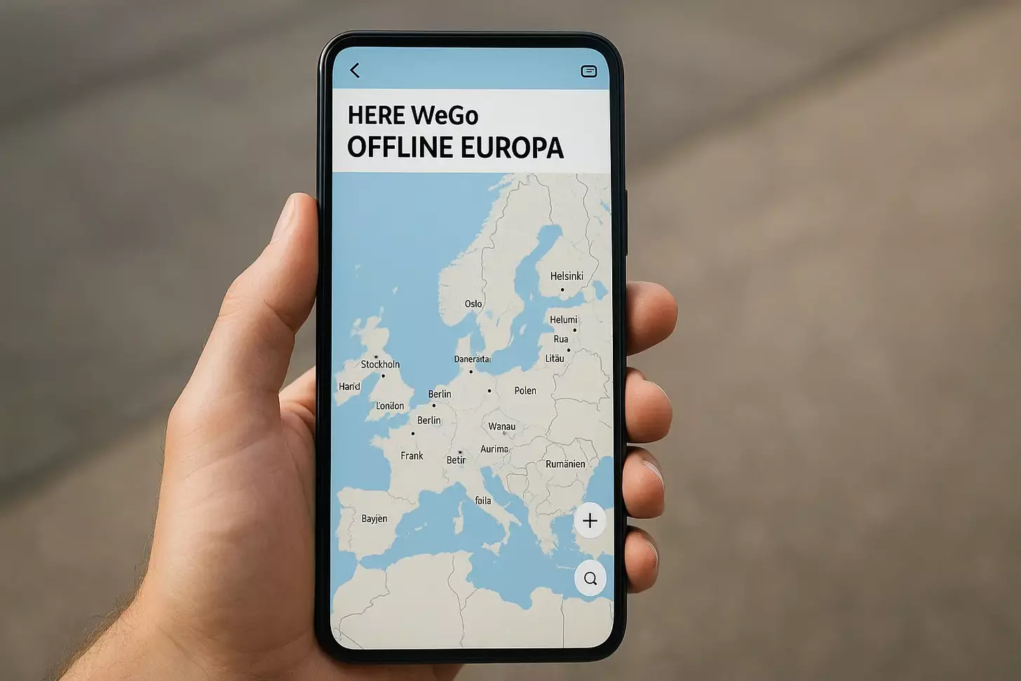 HERE WeGo Offline Europa