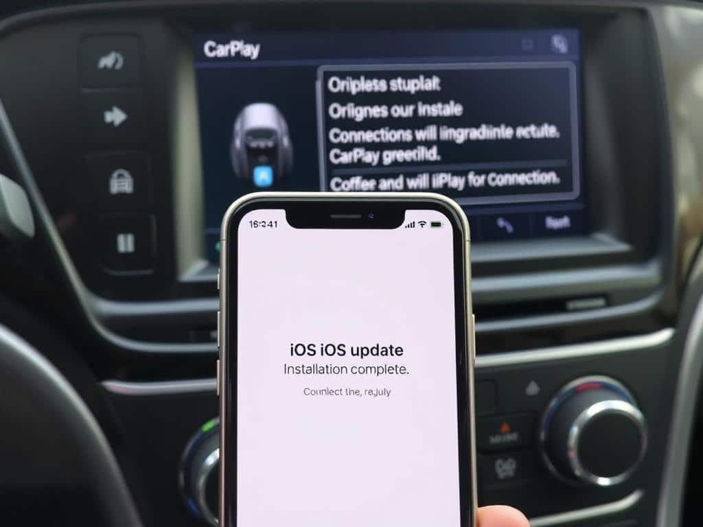 iPhone mit iOS-Update und CarPlay-Verbindungsproblem